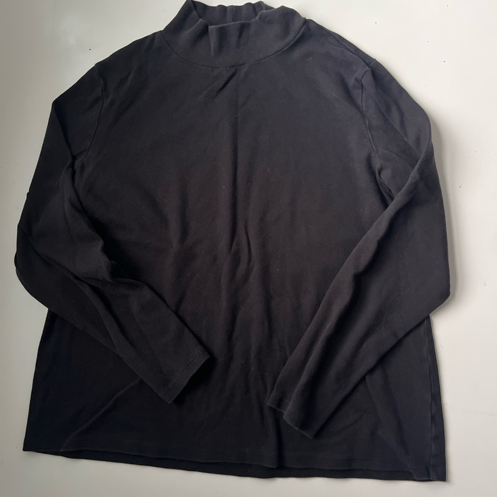 %100 cotton Croft & Barrow Men's Black Turtleneck Sweater
